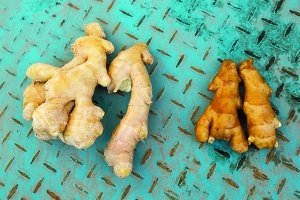 记者暗访生姜用硫磺熏制过程 市场公开售卖